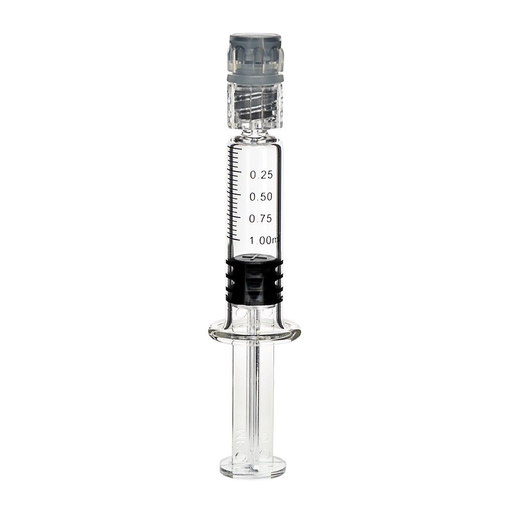 도매 1ml 붕규산염 사전 충전 루어락 유리 주사기